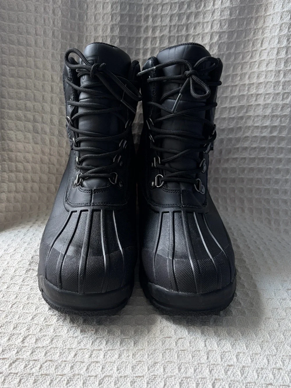 Men’s Black Fila Weathertech Extreme Duck Waterproof Boots Size 9 Worn Once